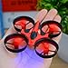 Hobbylane RC Mini Drone for Kids, Headless Mode Nano Drone 2.4Ghz 6-Axis Gyro with 3D Flips and LED Lights RC Quadcopter, Great Pocket Drone Gifts for Adults & Beginners (Red)
