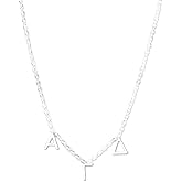 Alpha Gamma Delta Necklace — AGD Greek Letters Necklace, Silver Plated Sorority Gifts Necklace, Long-Lasting Alpha Gamma Delta Gifts for Women