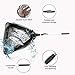 Made Simple Aluminum Fishing Landing Net, Collapsible Fold-able 2 Section Telescopic Handle, Premium Nylon Material Net, Strong Light Durable Perfect Catch Release, 63