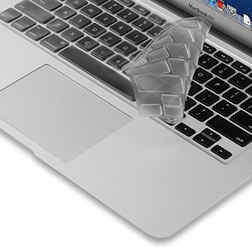 GMYLE in White Marble Pattern Frosted Matte Hard Case for MacBook Air  13 inch (Model: A1369 and A1466) with Transparent Keyboard Cover