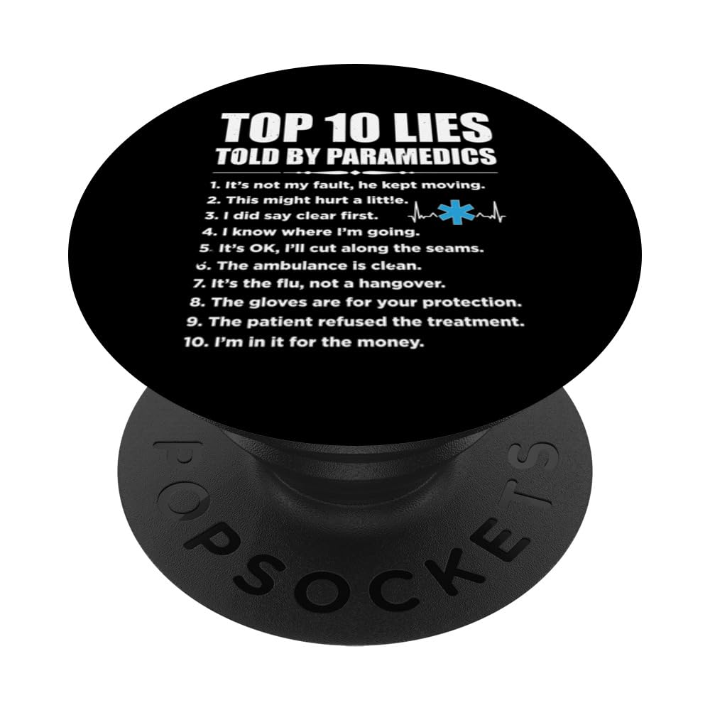 Paramedic Proud Emergency Medical Technician First Responder PopSockets Swappable PopGrip