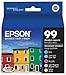 EPSON 99 Claria Hi-Definition Ink Standard Capacity 5 Color Cartridge Combo Pack (T099920-S) Works with Artisan-700, 710, 725, 730, 800, 810, 835, 837