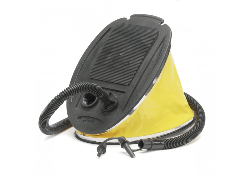 Camp Active 44168 Heavy Duty Bellows Foot Pump with Flexible Hose – Yellow
