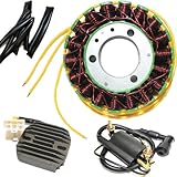 Caltric Stator & Regulator Rectifier for Kawasaki Klf300 Bayou 300 4X4 89-98 & Ignition Coil