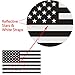 Reflective Full Color & Subdued American Flag Stickers 2 Pairs Bundle 3