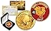 2017 YEAR OF THE ROOSTER Lunar CNY 24K Gold Clad Indian Buffalo Tribute Medallion BOX