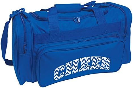 Durable Canvas Chevron Cheer Duffel Bag by Getz - Royal Blue