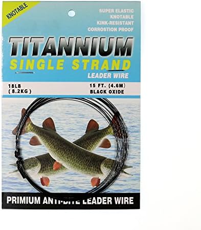 12LB 18LB 38LB 65LB 15FT No Kink Black Titanium Fishing Leader Wire