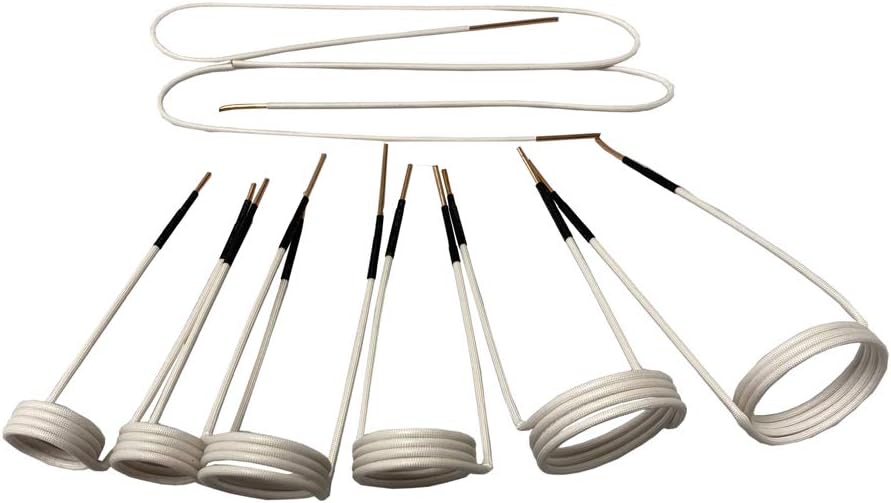 Induction Heater Coil Kit 8PCS Coil Kits for Magnetic Induction Heater Flameless Heater Accessories For Removing Rusty Bolts and Nuts