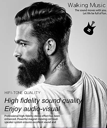 Wireless Earbuds, Bluetooth 5.0 Headphones True Wireless Earphones with Mic and Portable Charging Case, IPX7 Waterproof 15H Playtime In-Ear Wireless Headphones for iPhone and Android（Silver）