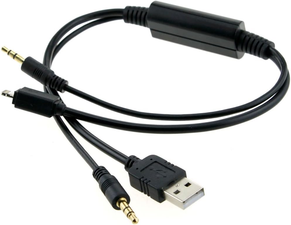 Y Cable USB AUX Audio Adapter für BMW Mini Cooper iPhone iPod Amazon
