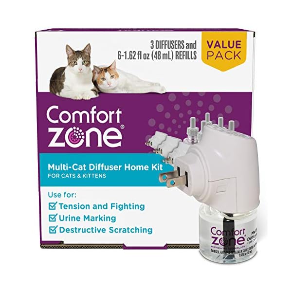 comfort zone multicat diffuser kit for cat calming