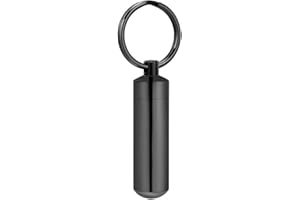 Imrsanl Cremation Jewelry for Ashes Pendant Urn Necklace Cylinder with Glass Vial Keepsake Ashes Memorial Jewelry