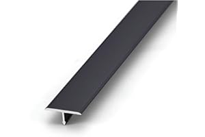 3.3 Ft T Molding Floor Transition Strip, Smooth Cuttable Aluminium Alloy Seam Strip, Easy to Clean, for Laminate Floor Gaps a