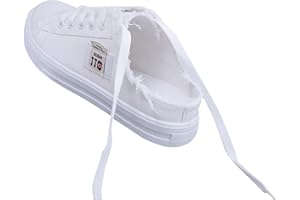 Women's Breathable Canvas Mule Sneakers Round Toe Lace Up Slip On Slides Comfortable Lightweight Flat Shoes Outdoor Non Slip 