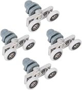 DEWIN 4 Pcs Shower Door Rollers 23mm Glass Sliding Track Wheels Replacement view 2