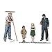 Master Box Models 1/35 Civilians, Western Region WWII Era - 4 Civilian Figures Set With Hand Telega