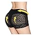 Eve's temptation Lily Women's High Waist Lace Seamless Slimming Panties Underwear Full Coverage-Black