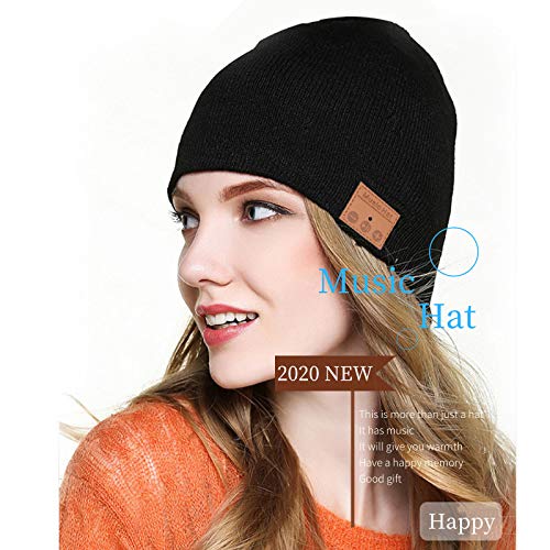 Bluetooth Beanie, Women Mens Gifts,Bluetooth Hat, Bluetooth Music Hat with Bluetooth 5.0, Built-in Mic, Fit for Outdoor Sports,Washable,Fashion Gifts for Men Women,Teenagers,Christmas Thanksgiving Day