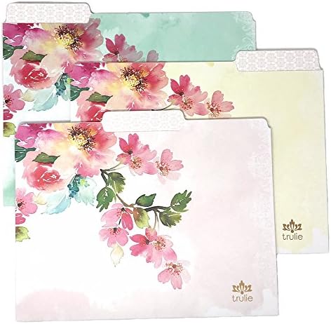 Trulie Lovely Morning Letter Sized File Folders 6-Pack - 3 Styles