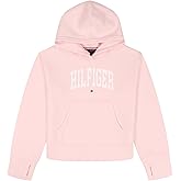 Tommy Hilfiger girls Long Sleeve Fleece Popover Hoodie, Soft & Comfortable