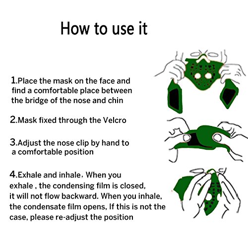 Activated Carbon Dust Mask Dustproof- Filtration Air Exhaust Gas Anti Pollen Allergy PM2.5 Air Filter Mask for Men Women Running Cycling Woodworking Outdoor Activities (dust mask)
