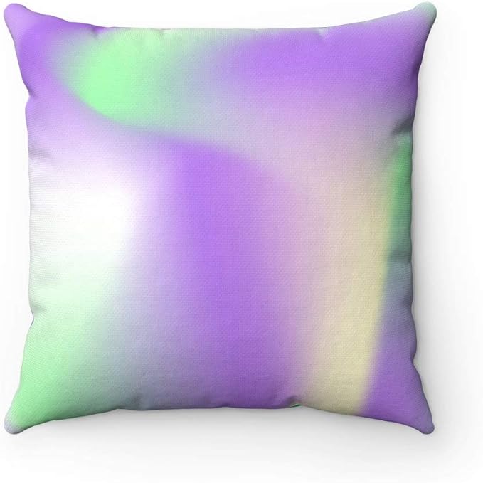 DKISEE Funda de almohada morada y verde, funda de almohada decorativa