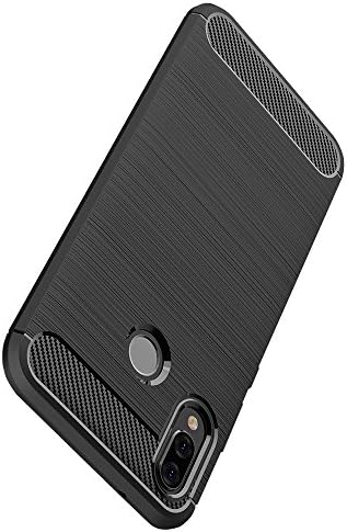 Senisttech Huawei P20 Lite/Nova 3E Ultra Slim Protective Case, Anti-Scratch Shockproof and Protection from Fingerprint, Dust Protective Silicon TPU Cover for Huawei P20 Lite/Nova 3E (Black)