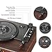 LuguLake Vinyl Record Player, LuguLake Turntable with Stereo 3-Speed, Record Player, and RCA Output, Vintage Phonograph with Retro Wooden Finishthumb 3