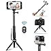 Amabana Selfie Stick Tripod,Extendable Monopod with Iphone Tripod Stand and Shutter Remote Portable for iPhone, Samsung, other Android phones, digital cameras and GoPro