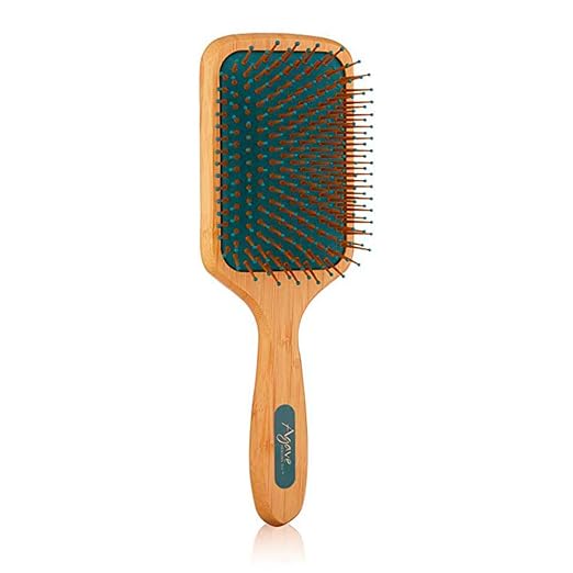 Bio Ionic Agave Healing Oil Natural Bamboo Hair Paddle Brush (811130520999)