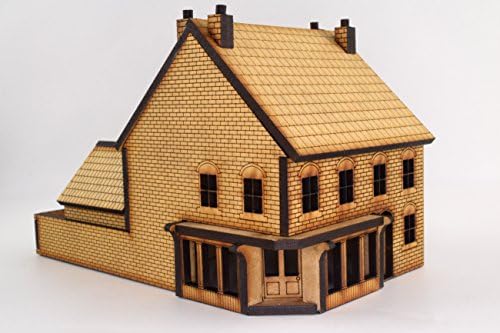 OO Victorian Corner Shop with Rear Outhouse -Laser-Cut MDF- Railway Modelling