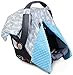 Kids N’ Such Peekaboo Baby Car Seat Cover Car Seat Canopy & Nursing Cover, Arrow/Blue Minky