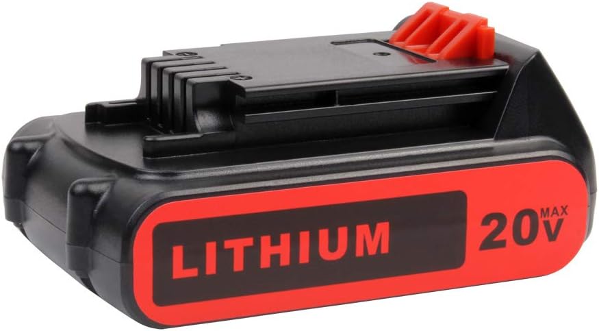 VANTTECH 2.0Ah Li-ion Replacement Battery for Black and Decker 20V BL1518 BL2018 LBXR20 LBXR2020-OPE LB20 LBX20 BL2018-XJ GKC1825L GTC1850L20 STC1820