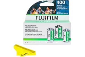 Fujifilm Fujicolor 400 Color Negative Film 35mm Roll Film, 3x36, Multiple Packs - BuzzPhoto Bundle
