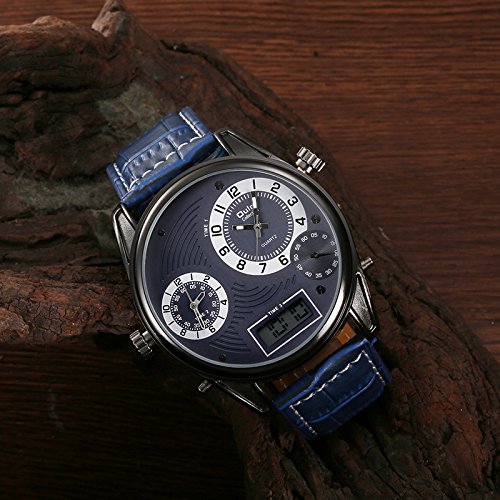 Men's Quartz Movement Leather Band Watches