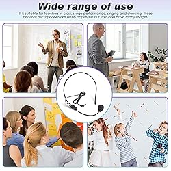Boao 4 Pieces Headset Microphone, Flexible Boom for