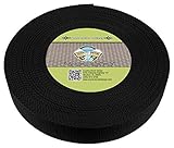 Country Brook Design - Black Polypropylene 2 Inch Webbing (25 Yards)
