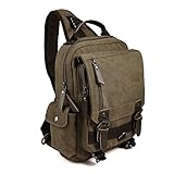 ANCHEER Sling Bag Crossbody Shoulder Chest Bag, Small Crossbody Sling Backpack for Men Women, Anti-Theft Multipurpose Slim Sling Daypack for Travel, Hiking, Sports