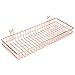 Simmer Stone Rose Gold Hanging Basket for Wire Wall Grid Panel, Multi-functional Wall Storage Display Decoration Basket, Size 15.7