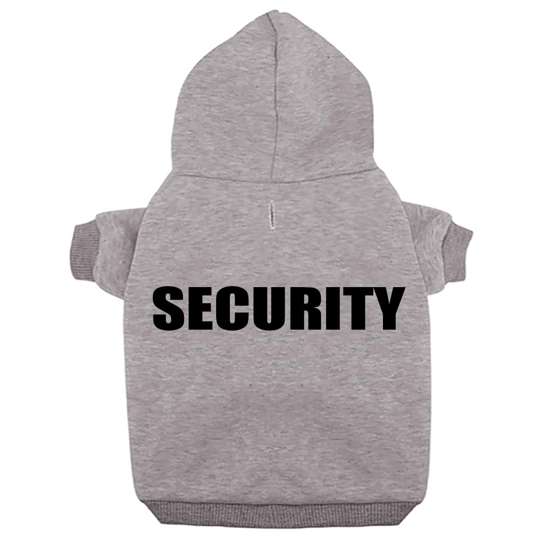 Izefia Security Dog Hoodies Clothes Apparel Winter Sweatshirt Warm Sweater Cotton Puppy Hoodie for Small Dog Medium Large Cat Grey, XS
