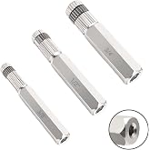 3-Piece Internal Pipe Wrench Set, Pipe Nipple Extractor Set with Bottom Hex | 3/8", 1/2" and 3/4" Pipe Capacity, Perfect for Allen Wrench Tools, Easy Internal Grip to Extract Pipe Nipples