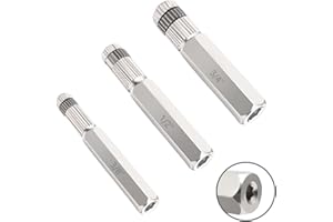 2025 Upgrade 3-Piece Internal Pipe Wrench Set, Pipe Nipple Extractor Set with Bottom Hex Notch, 3/8", 1/2" and 3/4" Pipe Capa