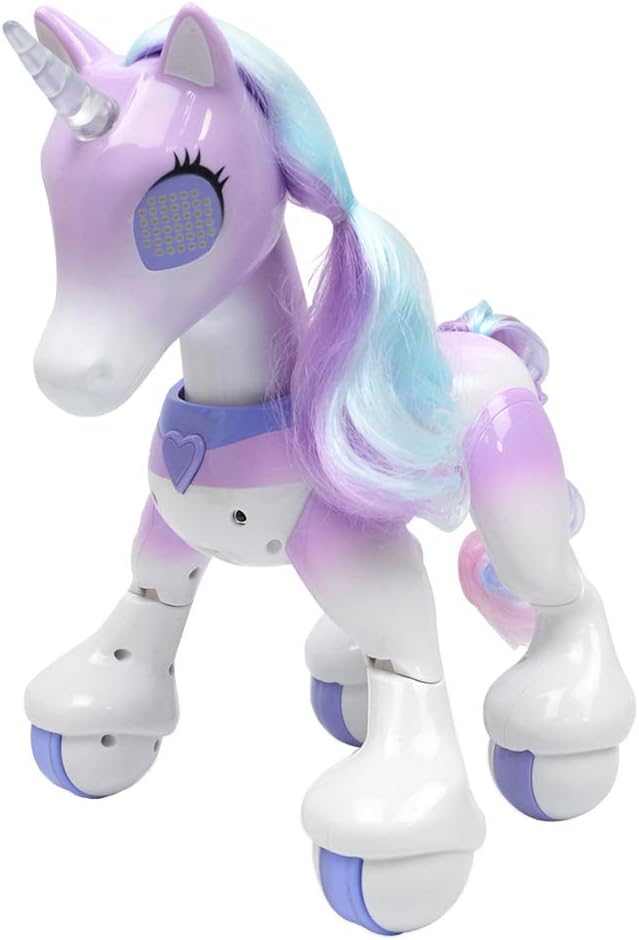 B Blesiya Juguete de Unicornio Eléctrico Teledirigido Mascota Inteligente Sensible al Tacto Regalo de Cumpleaños para Niños Niñas - Púrpura: Amazon.es: Juguetes y juegos
