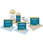 Baar Palma Christos Organic Castor Oil Pack Kit | Cold-pressed castor oil, reusable wool flannel, complete starter kit, hexane free