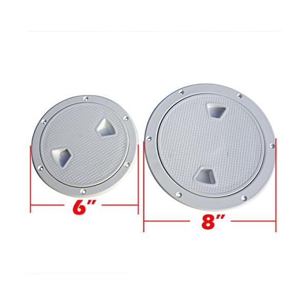 8-Marine-Screw-Out-Deck-Plate-Inspection-Hatch-Plastic-Access-Boat-New