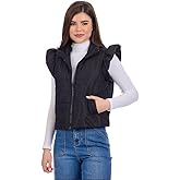 Mud Pie womens Mud Pie Women's Lile Ruffle Quilted Vest