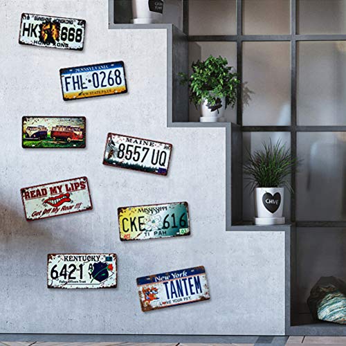 Ayiguri Vintage Feel Wall Decor Car Vehicle License Plate SPTE Souvenir Tinplate Metal Sign Poster Plaque 12 x 6 Inches (Mississippi)