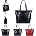 ZMSnow Genuine Leather Tote Handbags Women Shoulder Bag with Leather Card Holder
