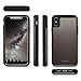 TORU CX PRO Compatible with iPhone Xs & iPhone X Case - Protective Dual Layer Wallet with Hidden Card Holder + ID Card Slot Hard Cover & Mirror - Gunmetal